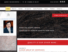 Tablet Screenshot of kumargroup-india.com
